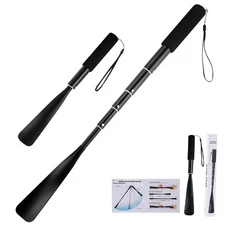 JJDPARTS Shoe Horn Long Handle,14.5"-37" Retractable Shoe Horn,Aluminum Shoe ...