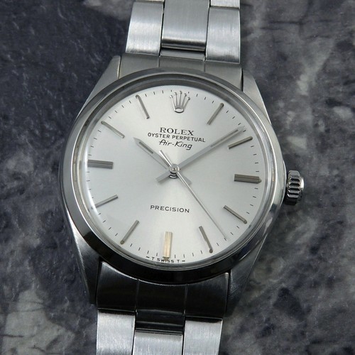 ROLEX Air-King Ref. 5500 Silver Dial Vintage 34mm Automatic Men's watch