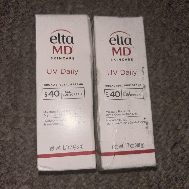 2x Elta MD UV Daily Clear Broad-spectrum Facial Sunscreen SPF 40 1.7 Oz Ea