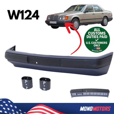 FRONT BUMPER STRIP TRIM FOR MERCEDES W124 WITH AC 1985-1995 OEM