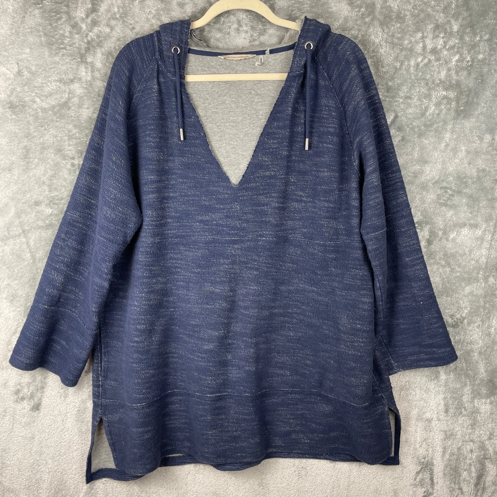Soft Surroundings My Weekend Tunic Hoodie Sweater XL Blue Oversized Beachy Boho
Opens in a new windo