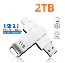 USB 3.2 Dual Type-C & USB Flash Drive Metal High Speed Memory Stick 1TB 2TB
