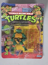 TMNT Vintage 1988 Michaelangelo Mike 10 Back Sealed (SEE PICS) Original Package