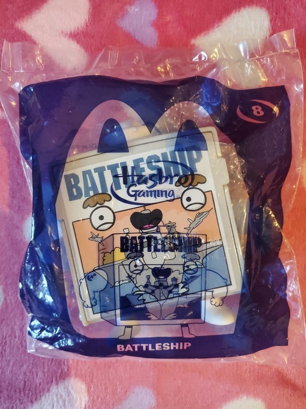 2021 HASBRO GAMING BATTLESHIP GAME McDONALDS HAPPY MEAL TOY #8--STILL SEALED