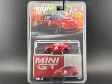Mini GT LB-WORKS x Abas Works ABARTH 595 Red #963 1/64