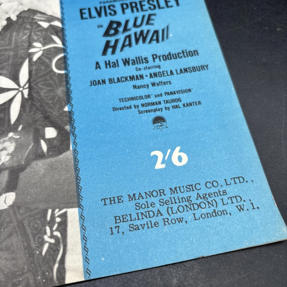 ELVIS PRESLEY Can't Help Falling In Love 1961 Blue Hawaii Cover Org Romanic Gift - Image 3 of 4