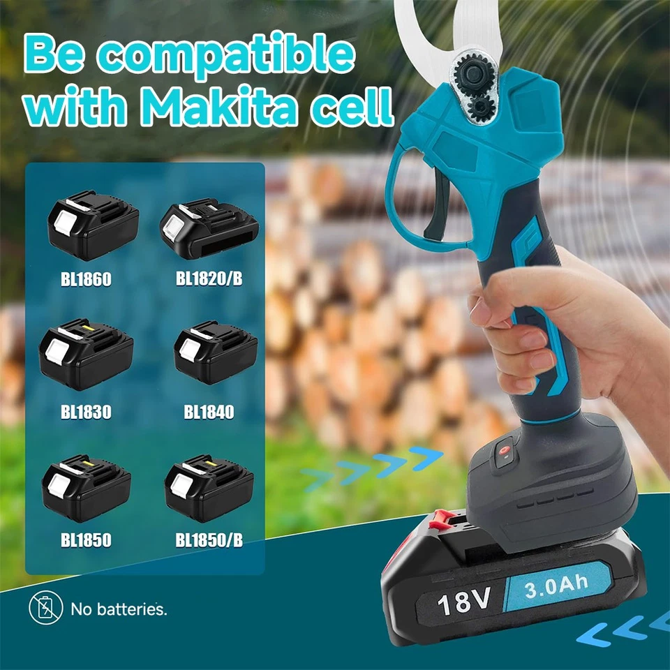 18V Akku Astschere 30mm Gartenschere Baumschere Garten Strauchscheres ohne Akku - Bild 3 von 4