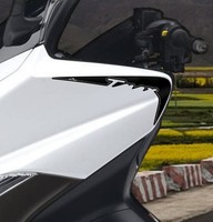 Aufkleber 3D Kompatibel Mit Yamaha Tmax 2008-2011 Ecken-Schutzfolien Schwarz