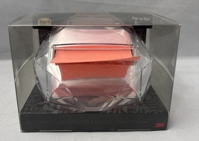 Post-It - Pop-Up Note Dispenser - Weighted - Clear Crystal Jewel -RARE