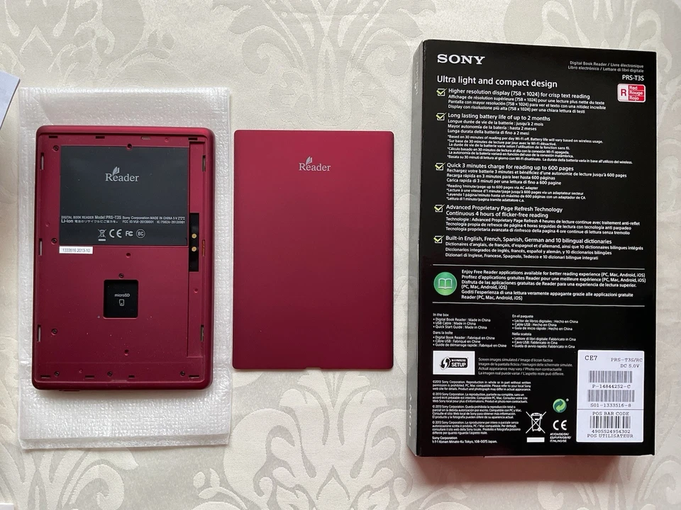 Sony PRS-T3 S 2GB, WLAN, 15,2 cm (6 Zoll) - Rot, Extras, Neuwertig! - Bild 2 von 4