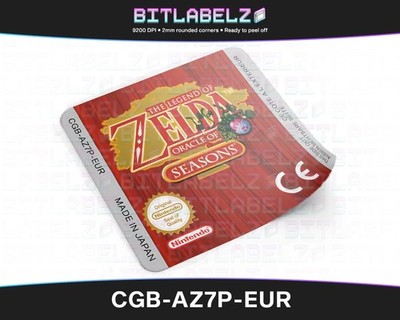 The Legend of Zelda Oracle of Seasons  [CGB-AZ7P-EUR] Game Boy Color Label