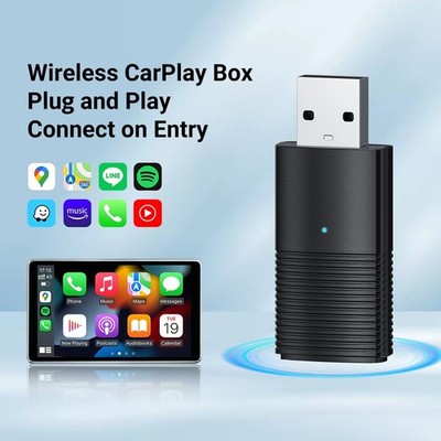 2in1 USB Wireless CarPlay Adapter für iPhone Wireless Carplay Dongle Plug Play