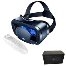 3D VR Headset Virtual Reality Glasses Headset with Controller with iPhone or ...