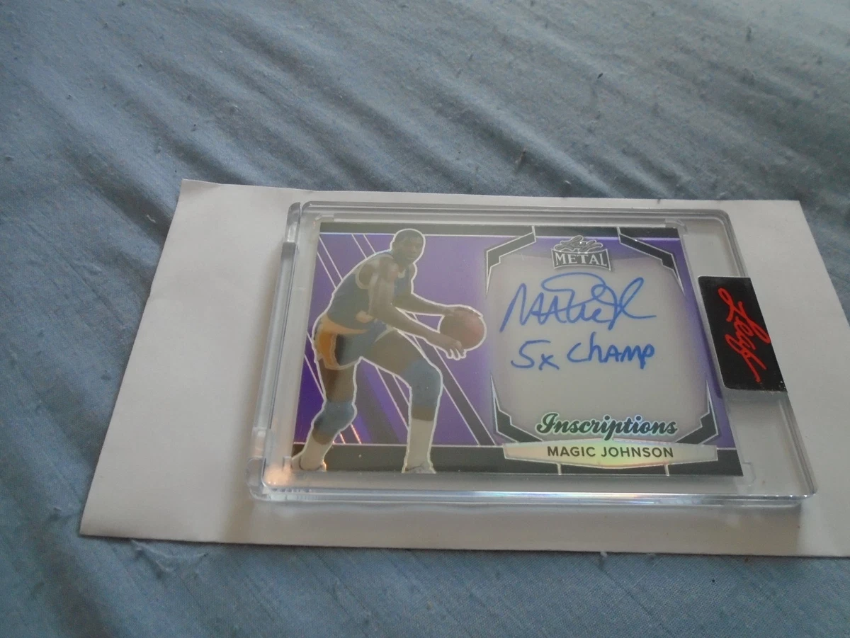 MAGIC JOHNSON 2025 Leaf NSCC 1991 Superfractor Gold Vinyl Auto 