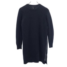 MARC JACOBS wool Long sleeve knit one piece S Navy system Women