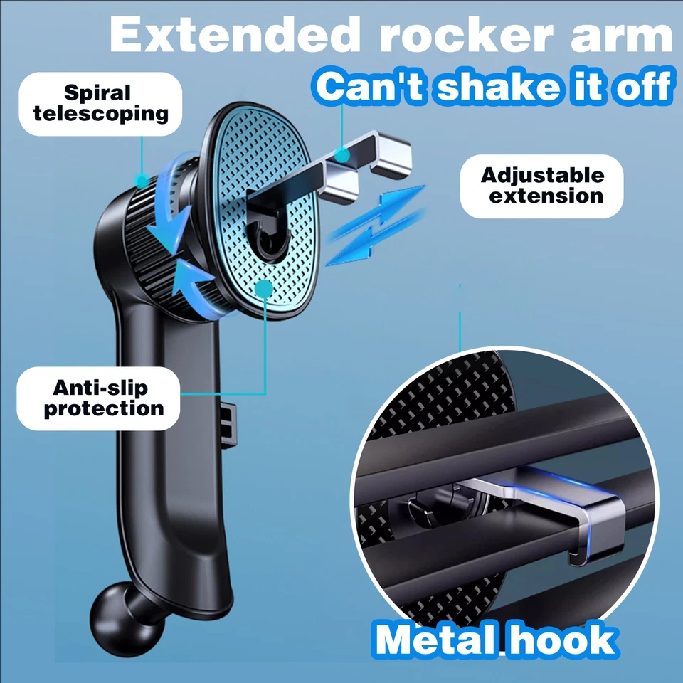 Universal Phone Holder Mount Car Air Vent Stand Cradle for iPhone Mobile Phone - Image 4 of 4