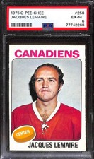 1975 O-Pee-Chee #258 Jacques Lemaire PSA 6 EX-MT 77742268 