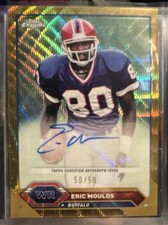 Topps Chrome NFL Auto Eric Moulds Buffalo /50