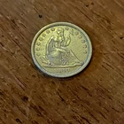 1840 Seated Liberty Dime Drapery