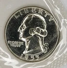 1955 Washington Quarter Proof 90% Silver US Mint Coin 25C Free Shipping