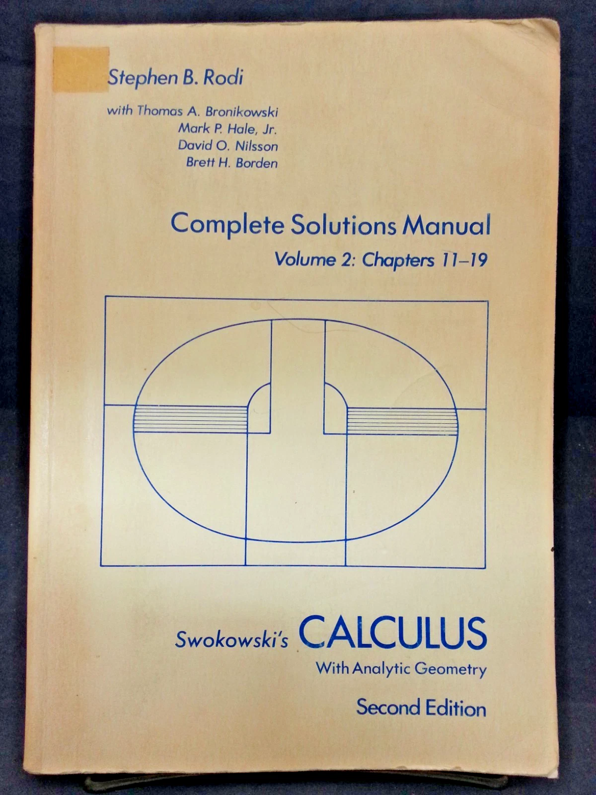 COMPLETE SOLUTIONS MANUAL Volume 2 Ch 11-19, Rodi, Prindle W&S 1980 SC G 251020
