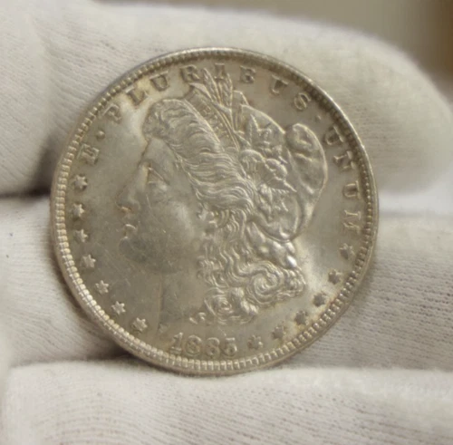 1885 US Morgan Silver Dollar $1 AU