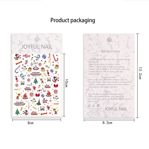 Manicuring Foils Nail Decoration New Year Decals Christmas Nail Art Stickers - Picture 2 of 12