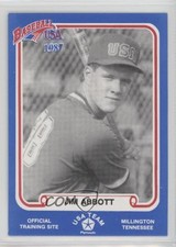 1987 Plymouth Baseball USA Team USA Jim Abbott #38 2u3