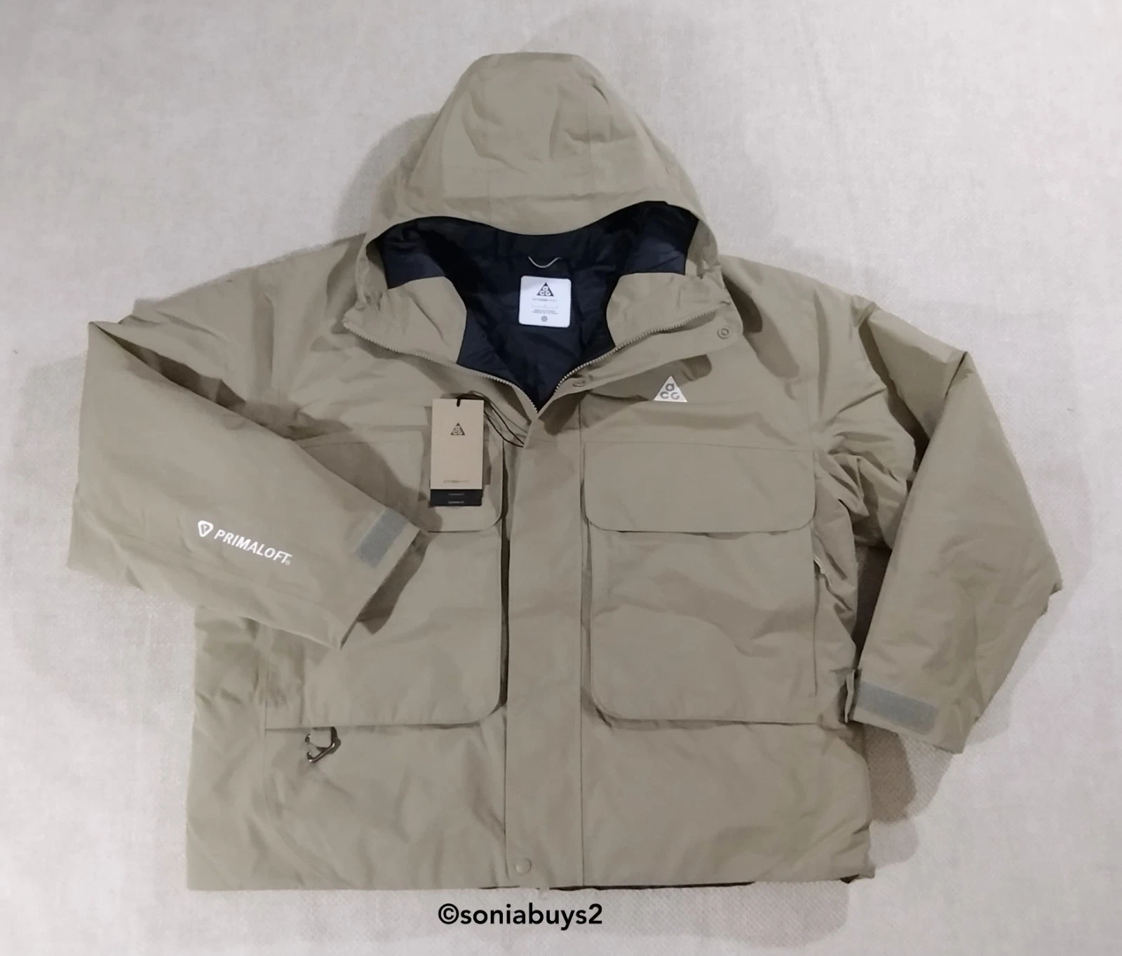 Nike ACG PrimaLoft Skull Peak Storm-FIT Men's Jacket, FV8681-247, Khaki, Size L