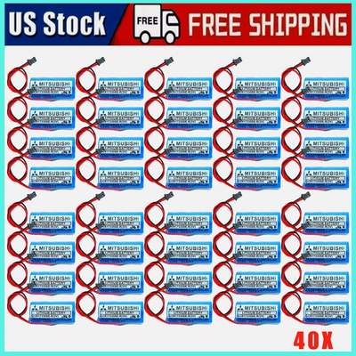 #ad 40 Pcs 1800mAh CR17335SE R 3V Q6BAT PLC Battery For Mitsubishi QNS FANUC System $252.69