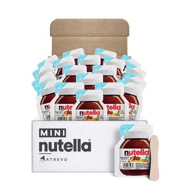 Nutella Mini Cups   20 Single Serve Snack Packs (0.52 oz Each) + 20 Wooden Sp...