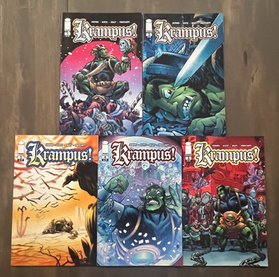   Krampus # 1 2 3 4 5 Christmas Horror Full Complete Series Set 1-5 Lot  