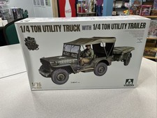 116 Takom 1026 14t 4x4 Willys Jeep With Trailer