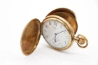 F American Waltham Traveller Full Hunter Gold Plated, 27662687, Not Working