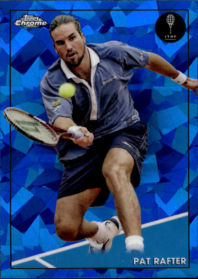 Pat Rafter 2021 Topps Chrome Sapphire Tennis Blue Sapphire SP #57 Hall Of Famer
