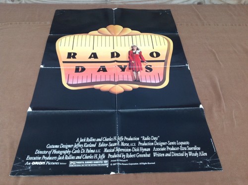 1987 Radio Days Original Movie House Full Sheet Poster 