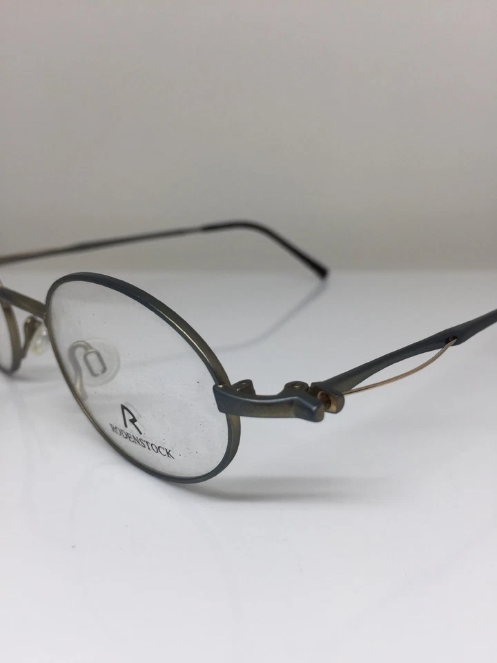 全新 Rodenstock 眼镜 R 2551 C. B 拉丝银色和金色 Artech 硬度铰链 — 第 2/4 张图片