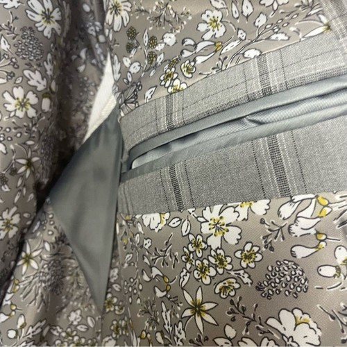 NWT The Savile Row Company Plaid Suit Gray Plaid Hoxton Brit Slim Size 40 L - Picture 9 of 14