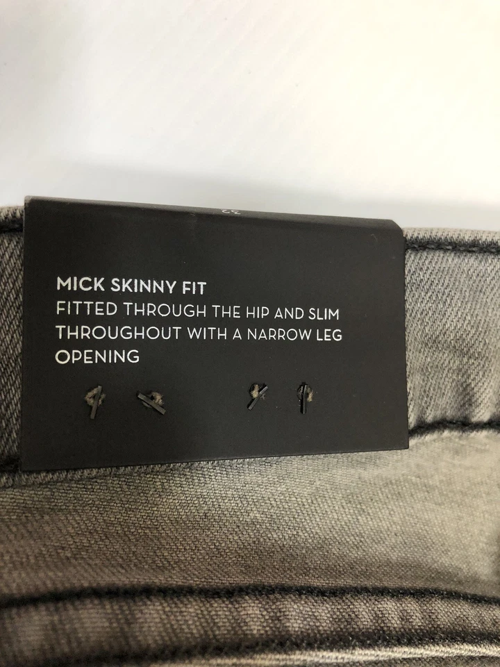 J Brand Men's Gray Denim Mick Releaved Skinny Distressed Jeans Size 32 - Image 3 of 4