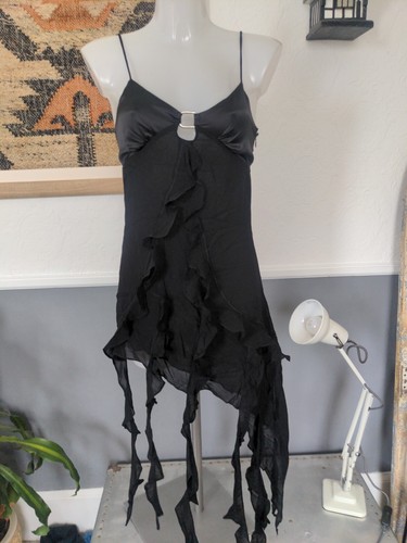 URBAN OUTFITTERS LIGHT BEFORE DARK Delia Ruffle Slip Dress - xxs 6 - Picture 3 of 6