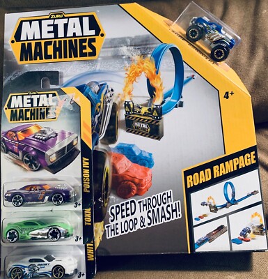 Metal Machines Monster Truck Speed Through The Loop~Extra Cars~Toxic/Poison Ivy