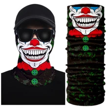 Skull Neck Gaiter Bandana Head Wrap Scarf Balaclava Ski Headband for Women Men