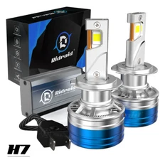Ridroid CANBUS H7 LED Headlight Bulb Kit High Low Beam 6500K White 36000LM 160W