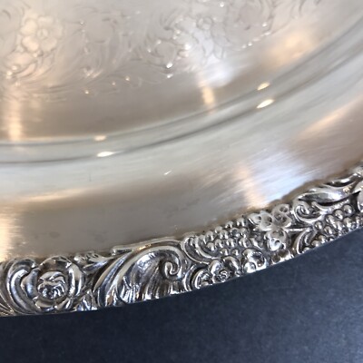 【Webster Wilcox】ギャラリートレー【シルバープレート】36cm Webster Wilcox】ギャラリートレー【シルバープレート】36cm