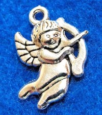 20Pcs. Tibetan Silver CUPID Angel w/ Arrow Charms Pendants Earring Drops AF31