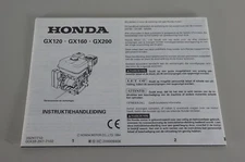 Instruction Manual Honda Motor GX120 / GX160 / GX200 Edition 1994