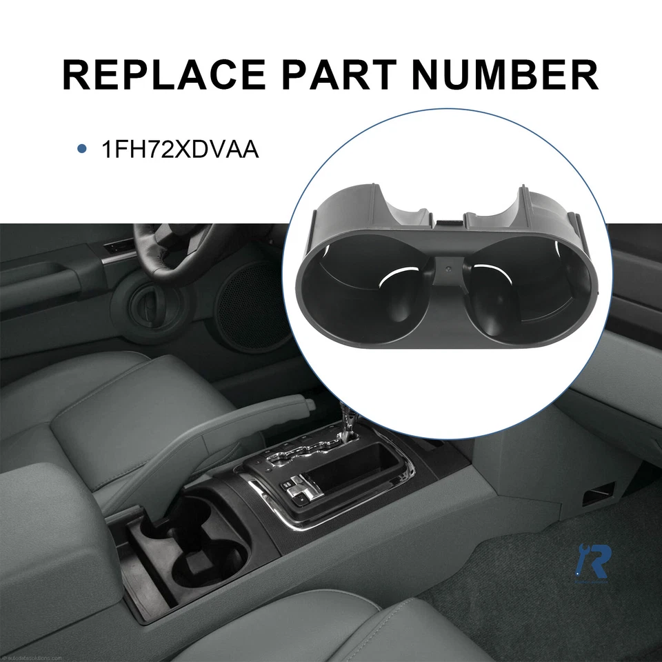 NUEVO Portavasos consola frontal negro apto para Jeep Wrangler 2007-2010 1FH72XDVAA Foto 4 de 4