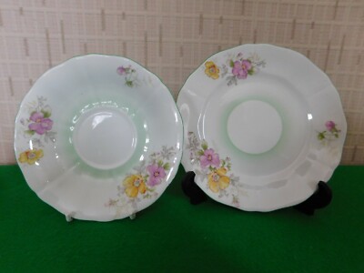 Adderley Made in England Floral Teeteller und Untertasse