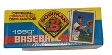 Vintage 1990 Bowman Baseball Set Factory Sealed Box FRANK THOMAS RC HOF *READ*