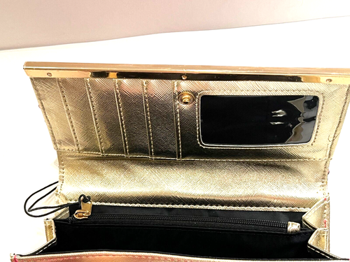 River Island London Rare Women Pink Shiny Purse Wallet Brand New with tag - Picture 10 of 14